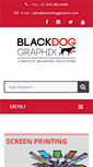 Mobile Screenshot of blackdoggraphix.com